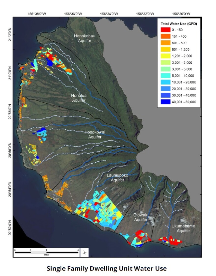 Who uses the most water in Lahaina A new report says non-owner-occupied homes – Hawaii Public Radio